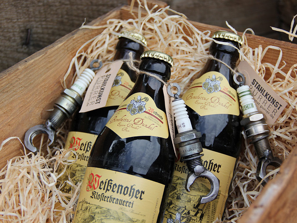 Geschenkset Flaschenöffner mit Bier