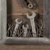 Bild "Vogelnest" aus alten Werkzeugen und Schrott